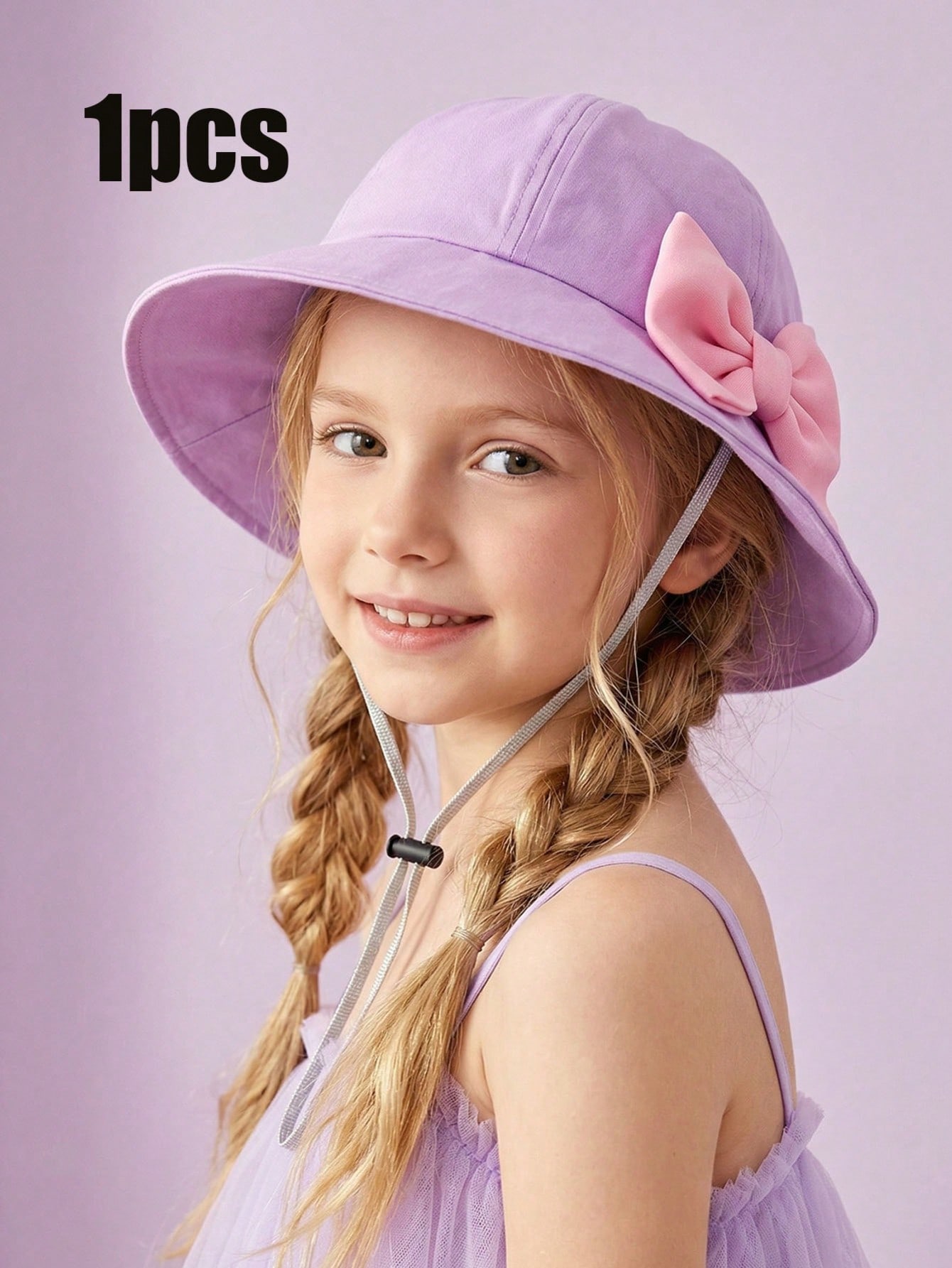 Kids Outdoor Hat - 1 шт. Модная розовая панама с