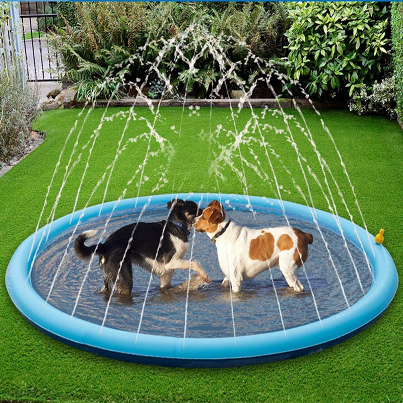 Slip Slide Water Mat - Летний надувной водяной разбрызгиватель для питомцев,