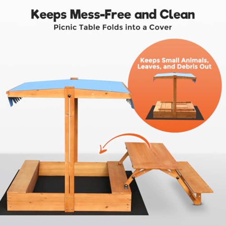 Детская деревянная песочница д – обзор и цена Kids Outdoor Wooden Table