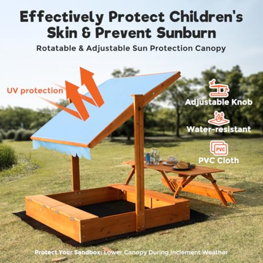 Детская деревянная песочница д – обзор и цена Kids Outdoor Wooden Table