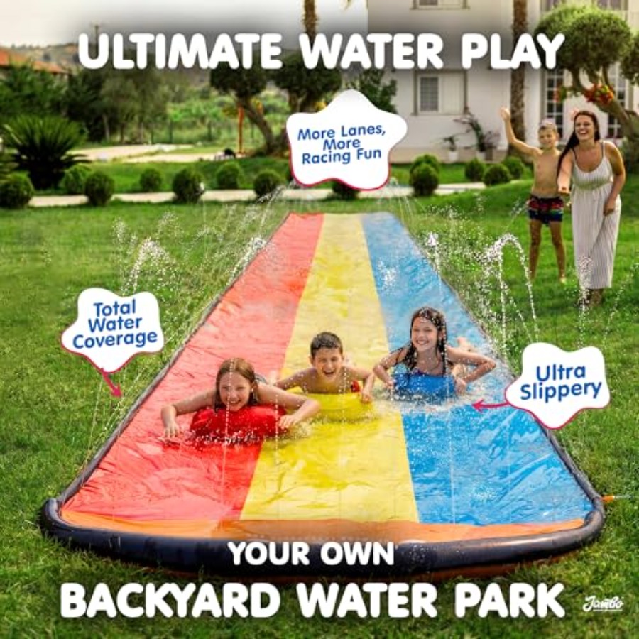 25-футовая премиум-горка XXL д – обзор и цена Slip Slide Water Mat