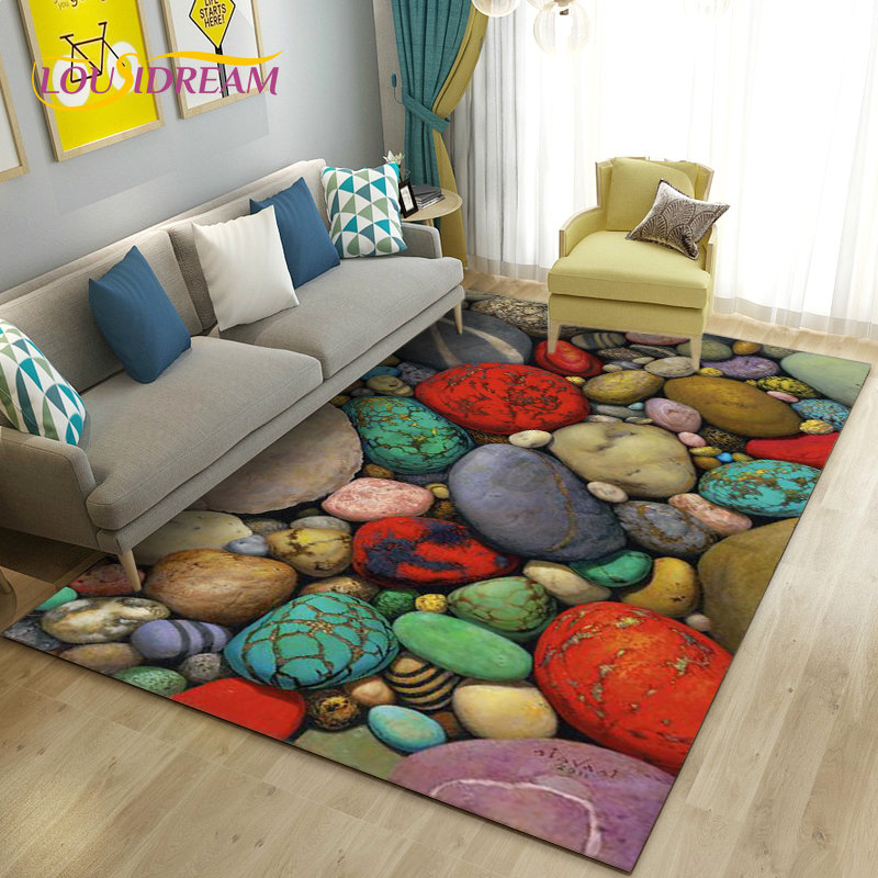 3D красочный ковер из камня, к – обзор и цена Kids Outdoor Mat Waterproof